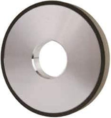 Made in USA - 4" Diam x 1-1/4" Hole x 1/2" Thick, N Hardness, 100 Grit Surface Grinding Wheel - Diamond, Type 1A1, Fine Grade - Industrial Tool & Supply