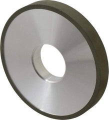 Made in USA - 4" Diam x 1-1/4" Hole x 1/2" Thick, N Hardness, 220 Grit Surface Grinding Wheel - Diamond, Type 1A1, Very Fine Grade - Industrial Tool & Supply