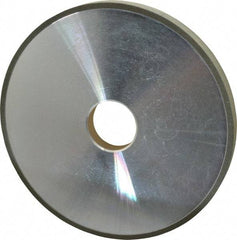 Made in USA - 6" Diam x 1-1/4" Hole x 1/2" Thick, N Hardness, 100 Grit Surface Grinding Wheel - Diamond, Type 1A1, Fine Grade - Industrial Tool & Supply