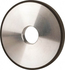 Made in USA - 5" Diam x 1-1/4" Hole x 1/2" Thick, N Hardness, 100 Grit Surface Grinding Wheel - Diamond, Type 1A1, Fine Grade - Industrial Tool & Supply