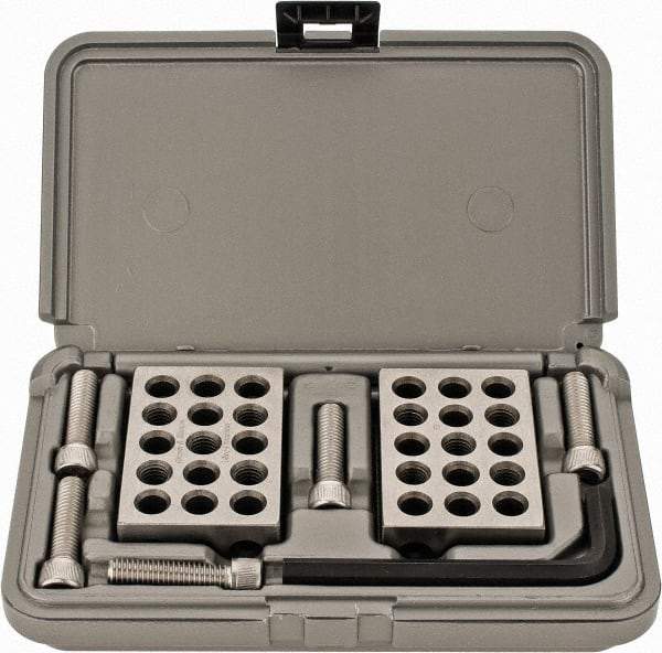 TESA Brown & Sharpe - 0.0001 Squareness Per Inch, 1-2-3 Block Setup Block - 3/8 - 16 Inch Tapped Hole Size, 50-60 Rc Hardness, Sold as Matched Pair - Industrial Tool & Supply