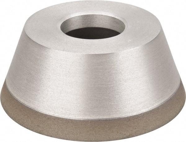 Made in USA - 3-3/4" Diam, 1-1/4" Hole Size, 1-1/2" Overall Thickness, 100 Grit, Type 11 Tool & Cutter Grinding Wheel - Fine Grade, Diamond - Industrial Tool & Supply