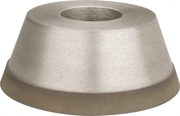 Made in USA - 3-3/4" Diam, 1-1/4" Hole Size, 1-1/2" Overall Thickness, 220 Grit, Type 11 Tool & Cutter Grinding Wheel - Very Fine Grade, Diamond - Industrial Tool & Supply