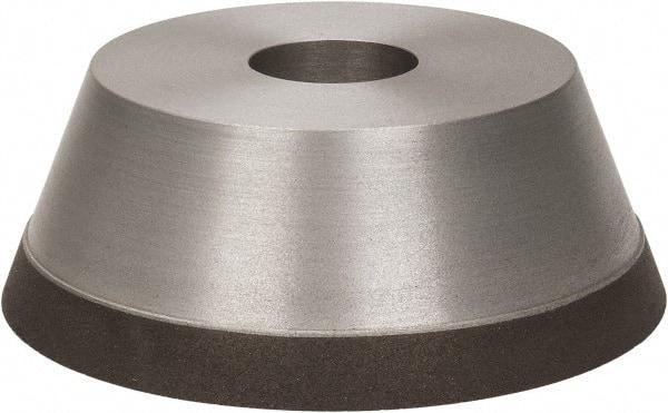 Made in USA - 5" Diam, 1-1/4" Hole Size, 1-3/4" Overall Thickness, 100 Grit, Type 11 Tool & Cutter Grinding Wheel - Fine Grade, Diamond - Industrial Tool & Supply