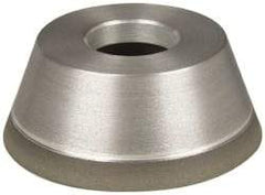 Made in USA - 3-3/4" Diam, 1-1/4" Hole Size, 1-1/2" Overall Thickness, 100 Grit, Type 11 Tool & Cutter Grinding Wheel - Fine Grade, Diamond - Industrial Tool & Supply