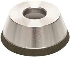 Made in USA - 3-3/4" Diam, 1-1/4" Hole Size, 1-1/2" Overall Thickness, 150 Grit, Type 11 Tool & Cutter Grinding Wheel - Very Fine Grade, Diamond - Industrial Tool & Supply