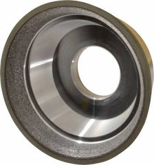 Made in USA - 3-3/4" Diam, 1-1/4" Hole Size, 1-1/2" Overall Thickness, 220 Grit, Type 11 Tool & Cutter Grinding Wheel - Very Fine Grade, Diamond - Industrial Tool & Supply