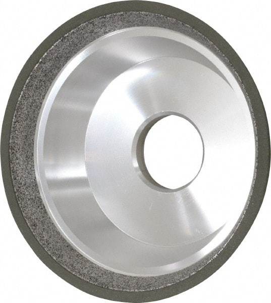Made in USA - 5" Diam, 1-1/4" Hole Size, 1-3/4" Overall Thickness, 150 Grit, Type 11 Tool & Cutter Grinding Wheel - Very Fine Grade, Diamond - Industrial Tool & Supply