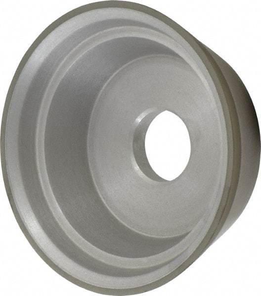 Made in USA - 5" Diam, 1-1/4" Hole Size, 1-3/4" Overall Thickness, 220 Grit, Type 11 Tool & Cutter Grinding Wheel - Very Fine Grade, Diamond - Industrial Tool & Supply