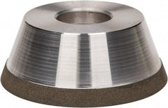 Made in USA - 3-3/4" Diam, 1-1/4" Hole Size, 1-1/2" Overall Thickness, 100 Grit, Type 11 Tool & Cutter Grinding Wheel - Fine Grade, Diamond - Industrial Tool & Supply