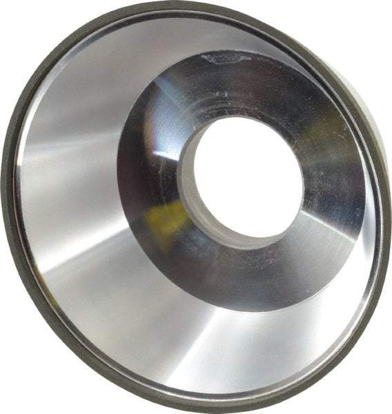 Made in USA - 3-3/4" Diam, 1-1/4" Hole Size, 1-1/2" Overall Thickness, 220 Grit, Type 11 Tool & Cutter Grinding Wheel - Very Fine Grade, Diamond - Industrial Tool & Supply