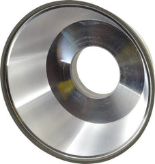 Made in USA - 3-3/4" Diam, 1-1/4" Hole Size, 1-1/2" Overall Thickness, 220 Grit, Type 11 Tool & Cutter Grinding Wheel - Very Fine Grade, Diamond - Industrial Tool & Supply