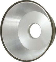 Made in USA - 5" Diam, 1-1/4" Hole Size, 1-3/4" Overall Thickness, 150 Grit, Type 11 Tool & Cutter Grinding Wheel - Very Fine Grade, Diamond - Industrial Tool & Supply
