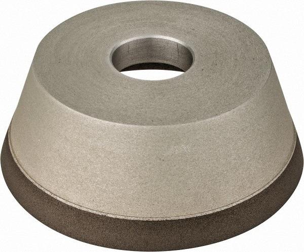 Made in USA - 5" Diam, 1-1/4" Hole Size, 1-3/4" Overall Thickness, 220 Grit, Type 11 Tool & Cutter Grinding Wheel - Very Fine Grade, Diamond - Industrial Tool & Supply