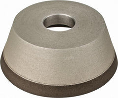Made in USA - 5" Diam, 1-1/4" Hole Size, 1-3/4" Overall Thickness, 220 Grit, Type 11 Tool & Cutter Grinding Wheel - Very Fine Grade, Diamond - Industrial Tool & Supply