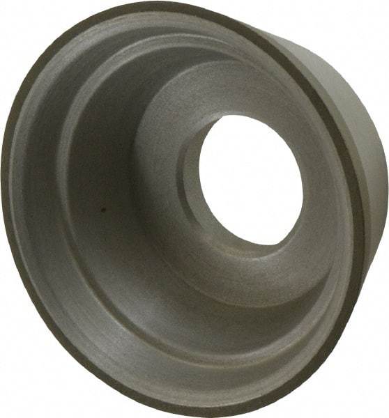 Made in USA - 3-3/4" Diam, 1-1/4" Hole Size, 1-1/2" Overall Thickness, 100 Grit, Type 11 Tool & Cutter Grinding Wheel - Fine Grade, Diamond - Industrial Tool & Supply