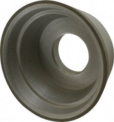 Made in USA - 3-3/4" Diam, 1-1/4" Hole Size, 1-1/2" Overall Thickness, 100 Grit, Type 11 Tool & Cutter Grinding Wheel - Fine Grade, Diamond - Industrial Tool & Supply
