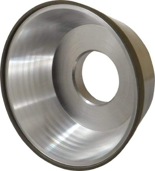 Made in USA - 3-3/4" Diam, 1-1/4" Hole Size, 1-1/2" Overall Thickness, 150 Grit, Type 11 Tool & Cutter Grinding Wheel - Very Fine Grade, CBN - Industrial Tool & Supply