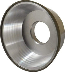 Made in USA - 3-3/4" Diam, 1-1/4" Hole Size, 1-1/2" Overall Thickness, 150 Grit, Type 11 Tool & Cutter Grinding Wheel - Very Fine Grade, CBN - Industrial Tool & Supply