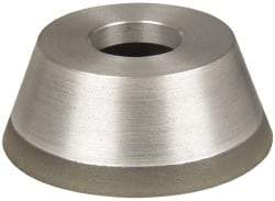 Made in USA - 3-3/4" Diam, 1-1/4" Hole Size, 1-1/2" Overall Thickness, 150 Grit, Type 11 Tool & Cutter Grinding Wheel - Very Fine Grade, CBN - Industrial Tool & Supply
