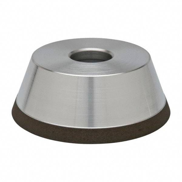 Made in USA - 5" Diam, 1-1/4" Hole Size, 1-3/4" Overall Thickness, 150 Grit, Type 11 Tool & Cutter Grinding Wheel - Very Fine Grade, CBN - Industrial Tool & Supply