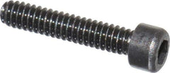 Value Collection - #0-80 UNF Hex Socket Drive, Socket Cap Screw - Alloy Steel, Black Oxide Finish, Fully Threaded, 5/16" Length Under Head - Industrial Tool & Supply