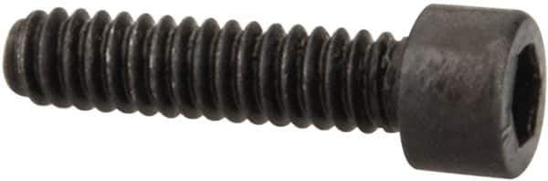 Value Collection - #1-64 UNC Hex Socket Drive, Socket Cap Screw - Alloy Steel, Black Oxide Finish, Fully Threaded, 5/16" Length Under Head - Industrial Tool & Supply