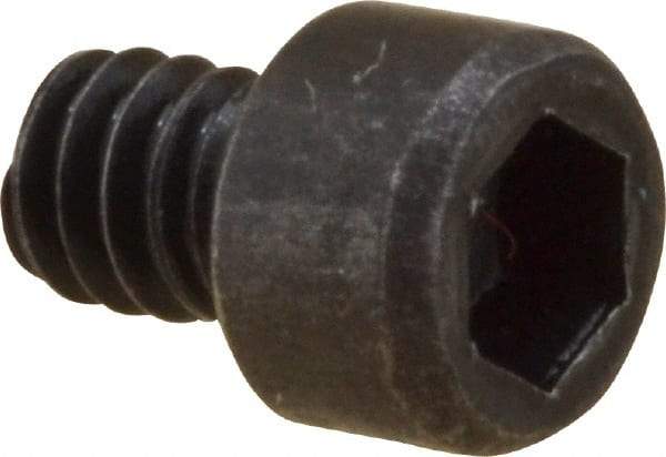 Value Collection - #2-56 UNC Hex Socket Drive, Socket Cap Screw - Alloy Steel, Black Oxide Finish, Fully Threaded, 1/8" Length Under Head - Industrial Tool & Supply