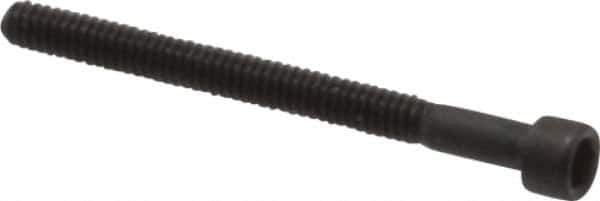 Value Collection - #2-56 UNC Hex Socket Drive, Socket Cap Screw - Alloy Steel, Black Oxide Finish, Partially Threaded, 1" Length Under Head - Industrial Tool & Supply