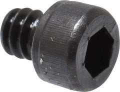 Value Collection - #4-40 UNC Hex Socket Drive, Socket Cap Screw - Alloy Steel, Black Oxide Finish, Fully Threaded, 1/8" Length Under Head - Industrial Tool & Supply
