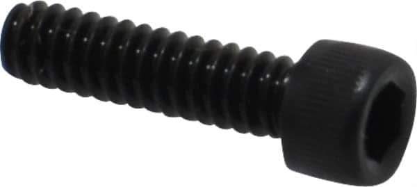 Value Collection - #4-40 UNC Hex Socket Drive, Socket Cap Screw - Alloy Steel, Black Oxide Finish, Fully Threaded, 7/16" Length Under Head - Industrial Tool & Supply