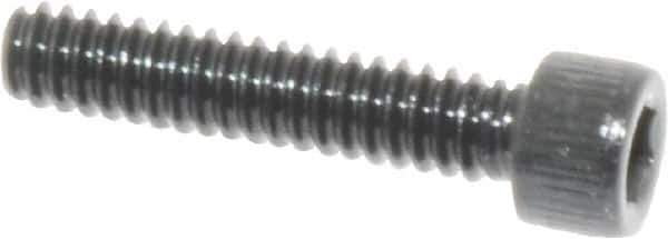 Value Collection - #4-40 UNC Hex Socket Drive, Socket Cap Screw - Alloy Steel, Black Oxide Finish, Fully Threaded, 9/16" Length Under Head - Industrial Tool & Supply