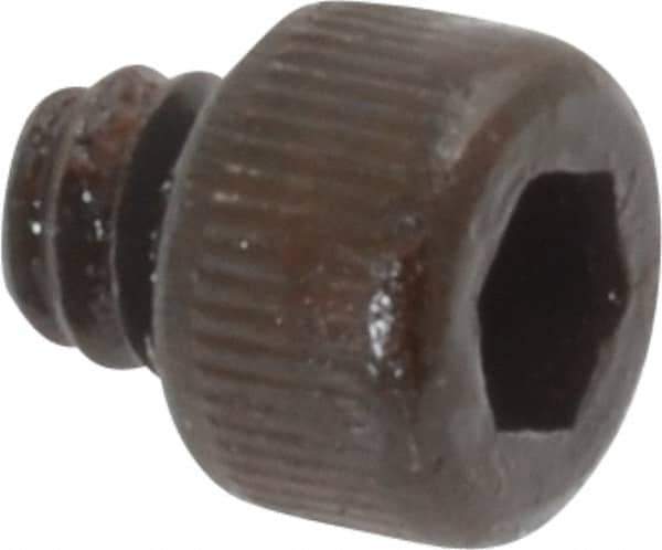 Value Collection - #6-32 UNC Hex Socket Drive, Socket Cap Screw - Alloy Steel, Black Oxide Finish, Fully Threaded, 1/8" Length Under Head - Industrial Tool & Supply