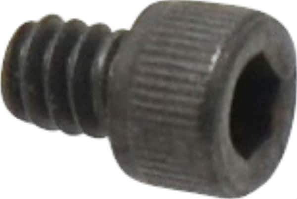 Value Collection - #6-32 UNC Hex Socket Drive, Socket Cap Screw - Alloy Steel, Black Oxide Finish, Fully Threaded, 3/16" Length Under Head - Industrial Tool & Supply