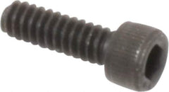 Value Collection - #6-32 UNC Hex Socket Drive, Socket Cap Screw - Alloy Steel, Black Oxide Finish, Fully Threaded, 7/16" Length Under Head - Industrial Tool & Supply