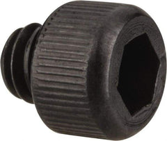 Value Collection - #8-32 UNC Hex Socket Drive, Socket Cap Screw - Alloy Steel, Black Oxide Finish, Fully Threaded, 1/8" Length Under Head - Industrial Tool & Supply
