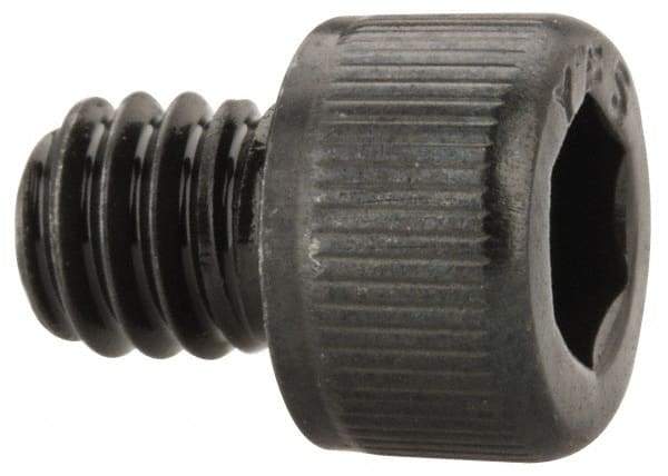 Value Collection - #8-32 UNC Hex Socket Drive, Socket Cap Screw - Alloy Steel, Black Oxide Finish, Fully Threaded, 3/16" Length Under Head - Industrial Tool & Supply