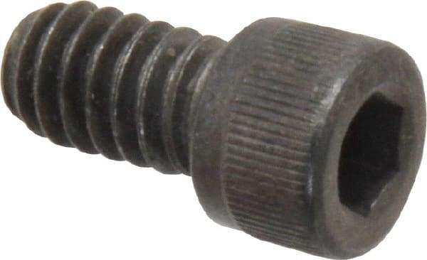 Value Collection - 1/4-20 UNC Hex Socket Drive, Socket Cap Screw - Alloy Steel, Black Oxide Finish, Fully Threaded, 7/16" Length Under Head - Industrial Tool & Supply