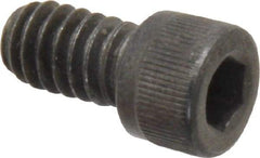 Value Collection - 1/4-20 UNC Hex Socket Drive, Socket Cap Screw - Alloy Steel, Black Oxide Finish, Fully Threaded, 7/16" Length Under Head - Industrial Tool & Supply