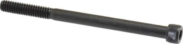 Value Collection - 1/4-20 UNC Hex Socket Drive, Socket Cap Screw - Alloy Steel, Black Oxide Finish, Partially Threaded, 3-1/2" Length Under Head - Industrial Tool & Supply