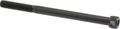 Value Collection - 1/4-20 UNC Hex Socket Drive, Socket Cap Screw - Alloy Steel, Black Oxide Finish, Partially Threaded, 3-1/2" Length Under Head - Industrial Tool & Supply