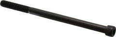Value Collection - 1/4-20 UNC Hex Socket Drive, Socket Cap Screw - Alloy Steel, Black Oxide Finish, Partially Threaded, 4" Length Under Head - Industrial Tool & Supply