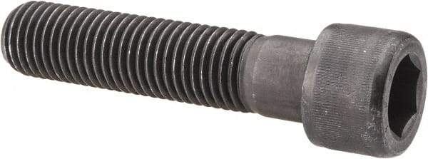 Value Collection - 7/8-9 UNC Hex Socket Drive, Socket Cap Screw - Alloy Steel, Black Oxide Finish, Partially Threaded, 4" Length Under Head - Industrial Tool & Supply