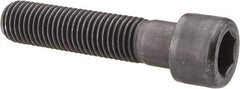 Value Collection - 7/8-9 UNC Hex Socket Drive, Socket Cap Screw - Alloy Steel, Black Oxide Finish, Partially Threaded, 4" Length Under Head - Industrial Tool & Supply