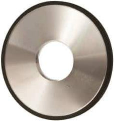 Made in USA - 4" Diam x 1-1/4" Hole x 1/4" Thick, 120 Grit Surface Grinding Wheel - Type 1A1, Fine Grade - Industrial Tool & Supply