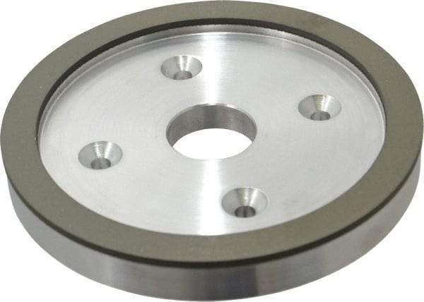 Made in USA - 6" Diam, 1-1/4" Hole Size, 3/4" Overall Thickness, 150 Grit, Type 6 Tool & Cutter Grinding Wheel - Very Fine Grade, Diamond - Industrial Tool & Supply
