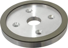 Made in USA - 6" Diam, 1-1/4" Hole Size, 3/4" Overall Thickness, 150 Grit, Type 6 Tool & Cutter Grinding Wheel - Very Fine Grade, Diamond - Industrial Tool & Supply