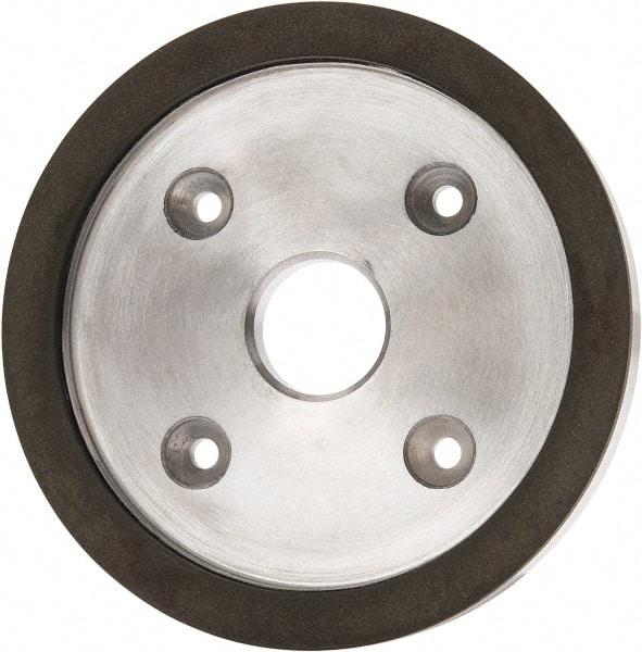 Made in USA - 6" Diam, 1-1/4" Hole Size, 3/4" Overall Thickness, 220 Grit, Type 6 Tool & Cutter Grinding Wheel - Very Fine Grade, Diamond - Industrial Tool & Supply