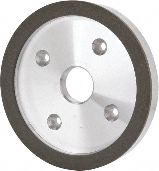 Made in USA - 6" Diam, 1-1/4" Hole Size, 3/4" Overall Thickness, 220 Grit, Type 6 Tool & Cutter Grinding Wheel - Very Fine Grade, Diamond - Industrial Tool & Supply