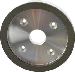 Made in USA - 6" Diam, 1-1/4" Hole Size, 3/4" Overall Thickness, 150 Grit, Type 6 Tool & Cutter Grinding Wheel - Very Fine Grade, Diamond - Industrial Tool & Supply